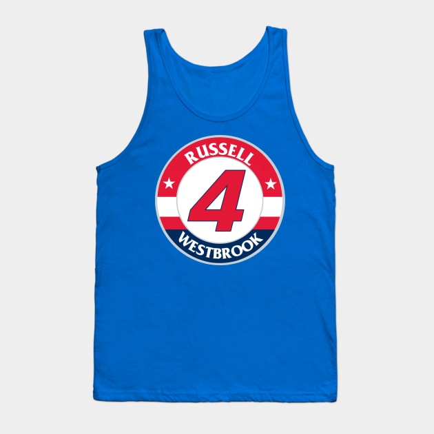 Russell Westbrook 4 Washington Wizards Tank Top by IronLung Designs